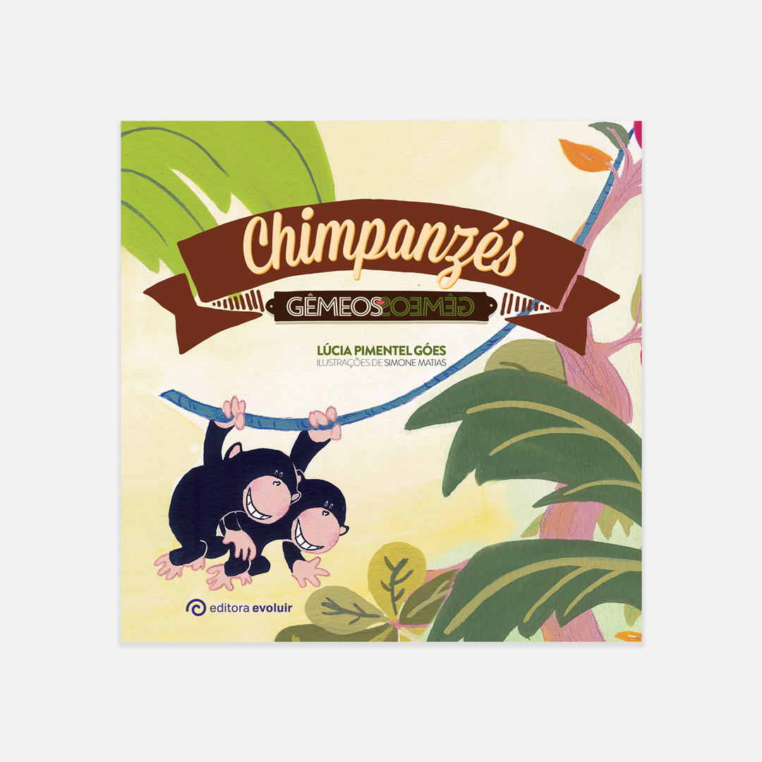 Capa do livro - Chimpanzés Gêmeos Capa do livro - Chimpanzés Gêmeos
