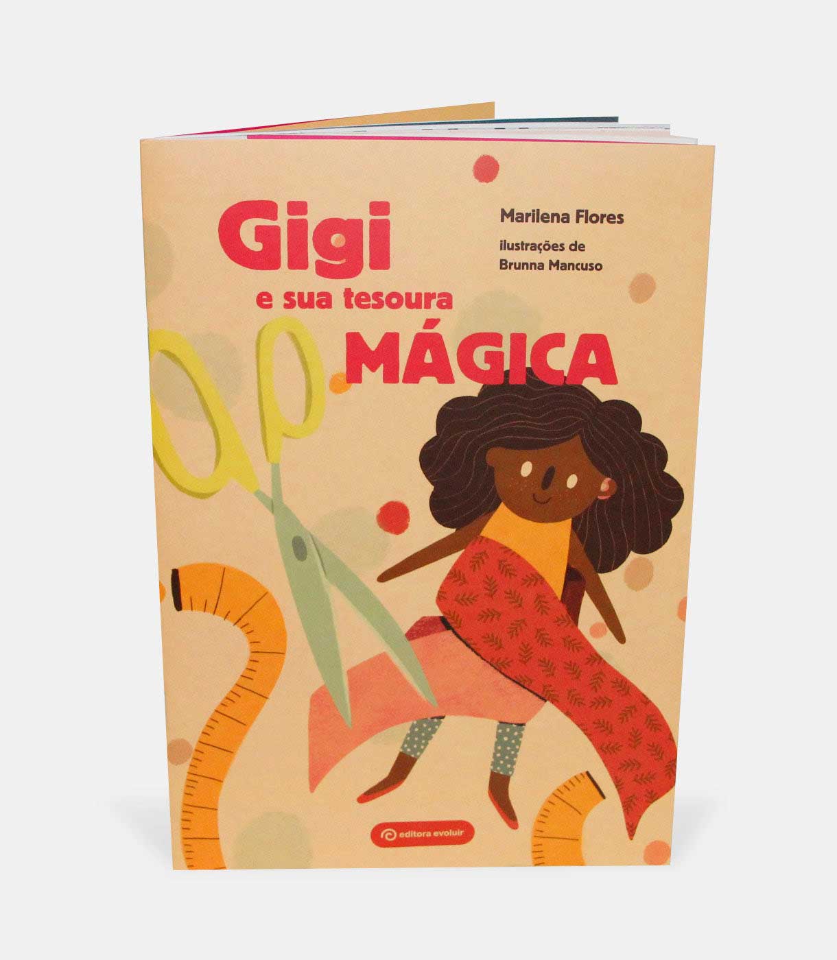 Capa do livro - Gigi e sua tesoura mágica Capa do livro - Gigi e sua tesoura mágica
