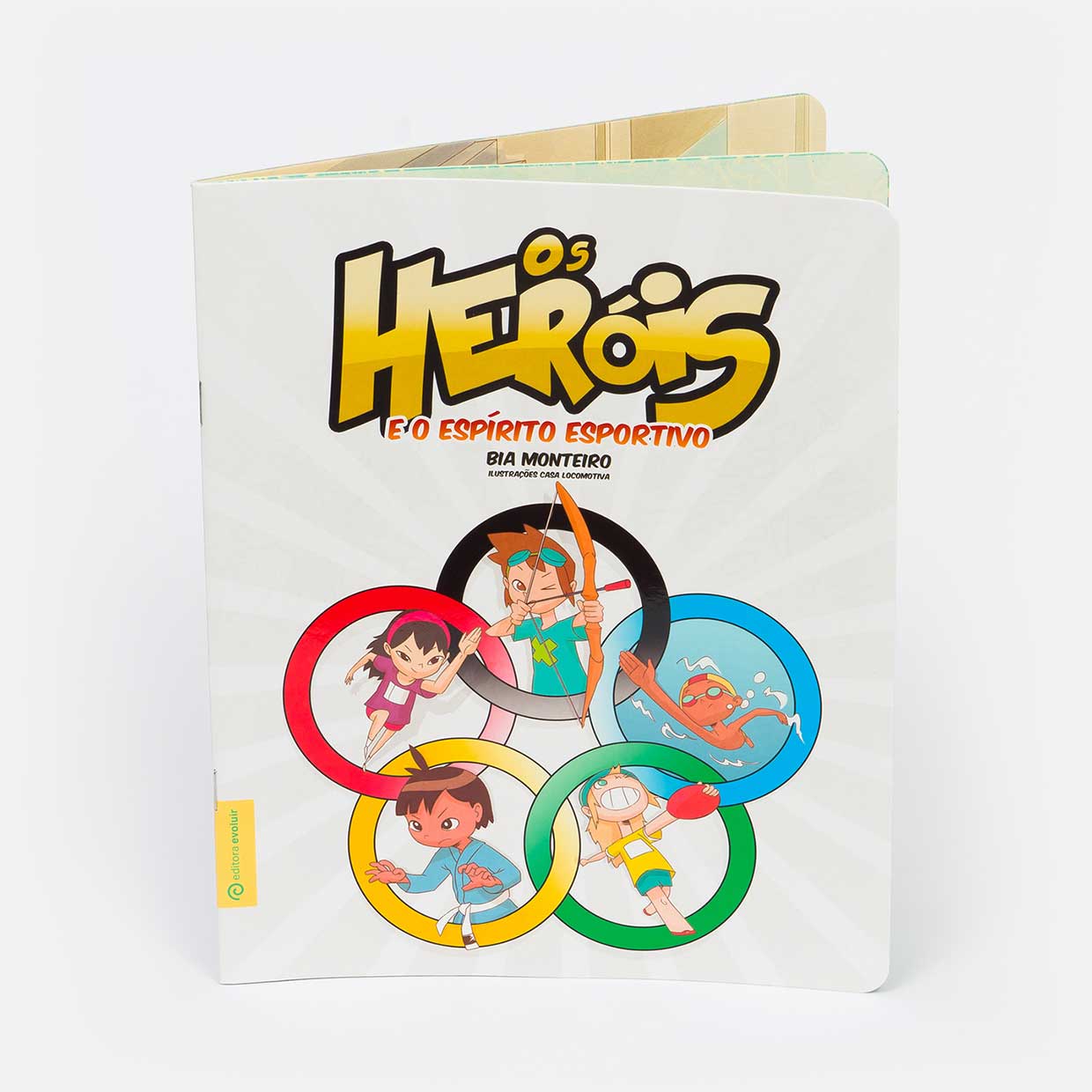 Capa do livro - Os heróis e o espírito esportivo Capa do livro - Os heróis e o espírito esportivo